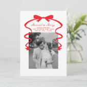 Verheiratet und Merry Bow Foto Weihnachten Neuaufl (Stehend Vorderseite)