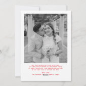 Verheiratet und Merry Bow Foto Weihnachten Neuaufl (Rückseite)