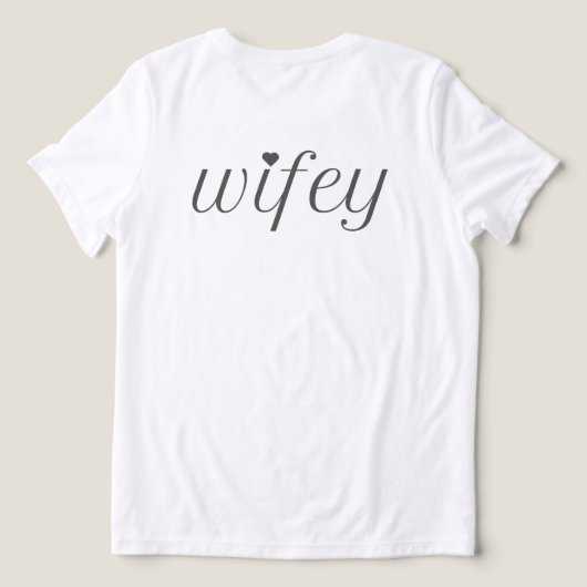 Verheiratet und wunderbar: T - Shirt der Frauen. (Design Rückseite)
