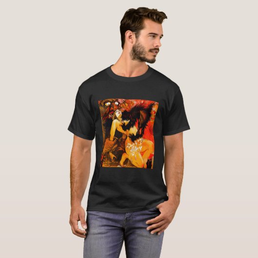 Verheiratet von Satan Halloween Monster Horror Mov T-Shirt (Vorne ganz)