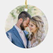 Verheiratet während einer Pandemie Foto Ornament (Hinten)