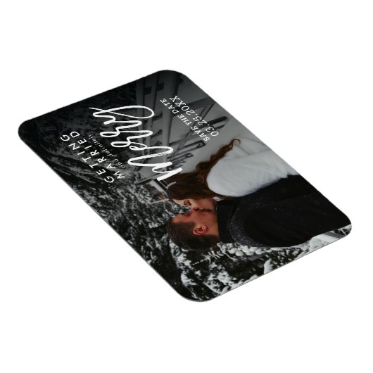 Verheiratet werden und ganz bestimmt Save the Date Magnet (Rechte Seite)