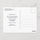 Verheiratet werden und ganz bestimmt Save the Date Postkarte (Rückseite)