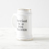 VERHEIRATET ZU EINEM HUNDERTRAINER BIERGLAS (Vorderseite Links)