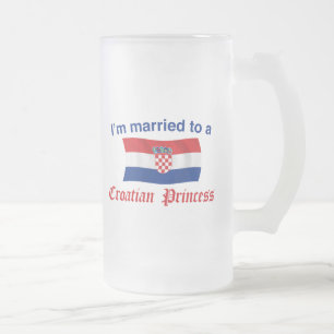 Verheiratet zu einer kroatischen Prinzessin Mattglas Bierglas