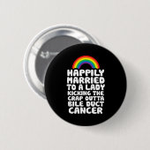 Verheiratet zu Lady Kicking Crap Outta Bile Duct C Button (Vorne & Hinten)