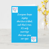 VERHEIRATET ZU SEIN, MACHT DAS LEBEN PHANTASTISCH KARTE (Gelbe Blume)