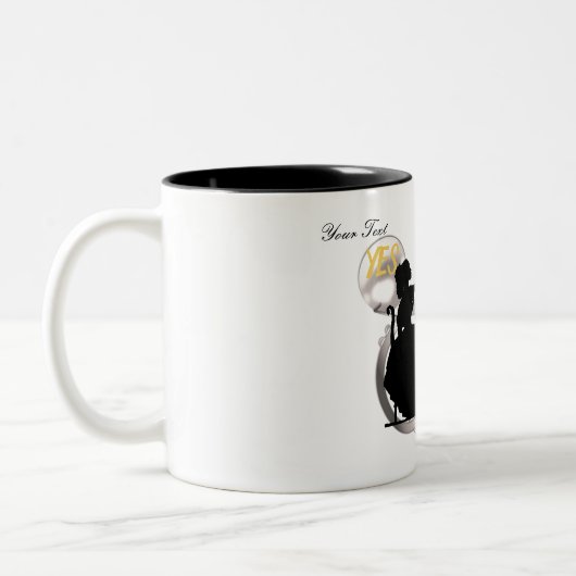 VERHEIRATET ZWEIFARBIGE TASSE (Links)