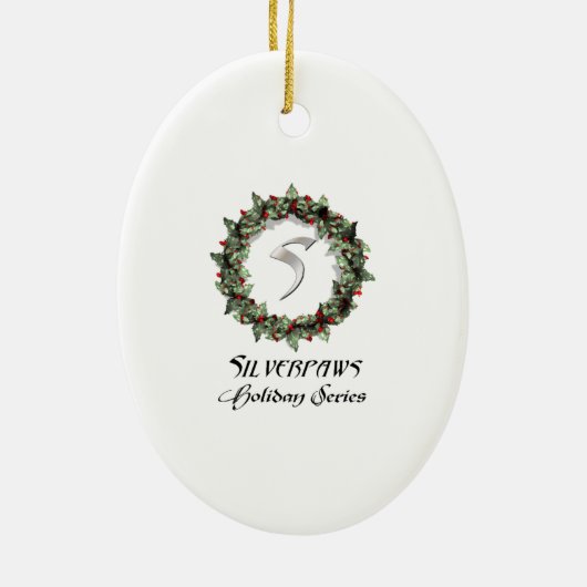 Verheiratete 2. Weihnachtsverzierung Keramikornament (Hinten)