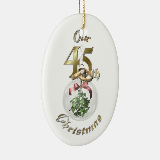 Verheiratete 45. Weihnachtsverzierung Keramikornament (Rechts)