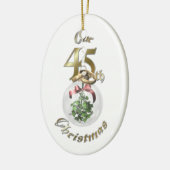 Verheiratete 45. Weihnachtsverzierung Keramikornament (Links)