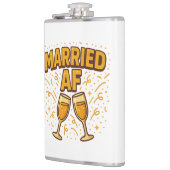 Verheiratete AF-Flasche - Funny Wedding-Geschenk Flachmann (Links)