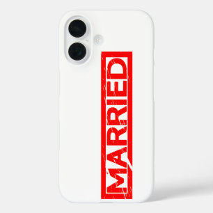 Verheiratete Briefmarke iPhone 16 Hülle