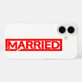 Verheiratete Briefmarke Case-Mate iPhone Hülle (Rückseite (Horizontal))