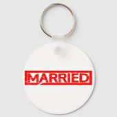 Verheiratete Briefmarke Schlüsselanhänger (Vorderseite)