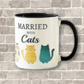 Verheiratete Cat Lover's Fun Gift Tasse