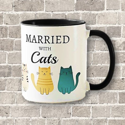 Verheiratete Cat Lover's Fun Gift Tasse