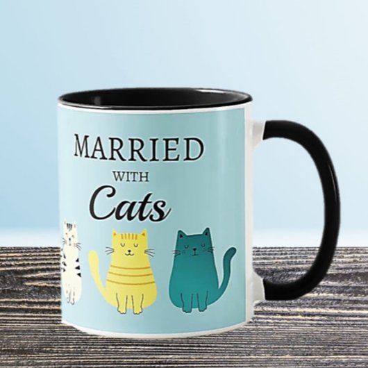 Verheiratete Cat Lover's Fun Gift Tasse