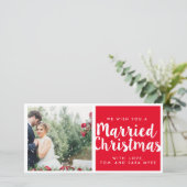VERHEIRATETE CHRISTMAS | CHRISTMAS FEIERTAGSKARTE (Stehend Vorderseite)