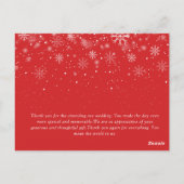 VERHEIRATETE CHRISTMAS | Foto mit weißem Skript Postkarte (Rückseite)