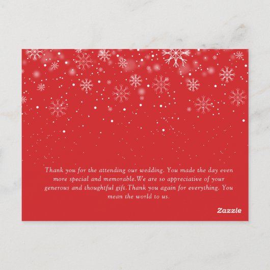 VERHEIRATETE CHRISTMAS | Foto mit weißem Skript Postkarte (Rückseite)