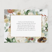 VERHEIRATETE CHRISTMAS Hochzeitsankündigung Postkarte (Rückseite)