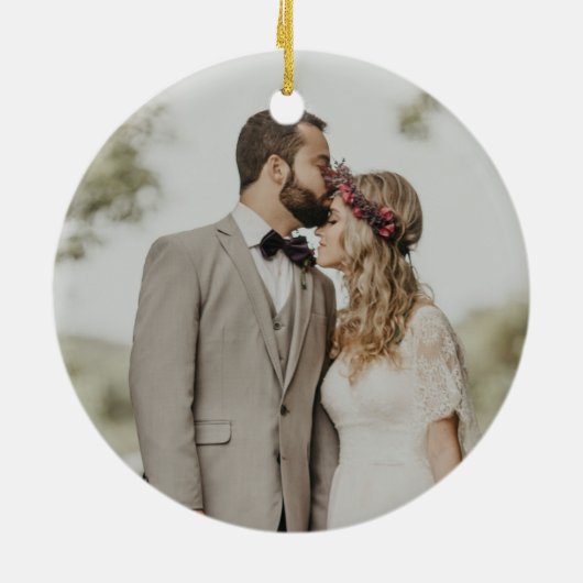 Verheiratete Couple Keramik Ornament (Hinten)