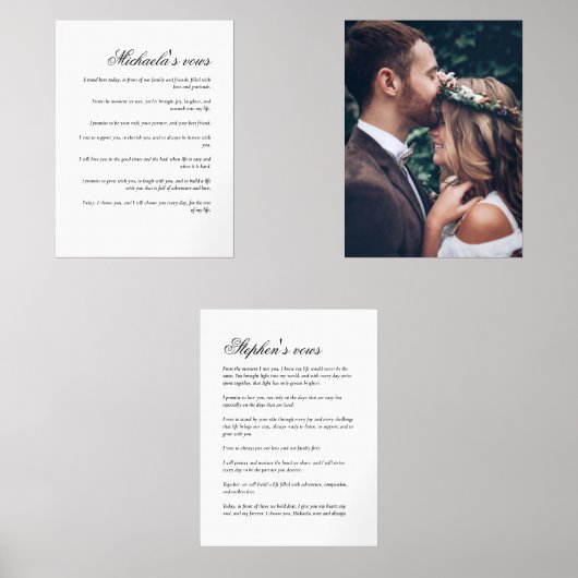 Verheiratete Ehegatten und Foto Bilderwand Sets (Vorderseite)