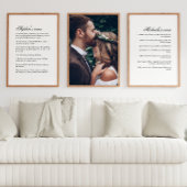 Verheiratete Ehegatten und Foto Bilderwand Sets