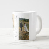 Verheiratete Foto Collage Tasse für Hochzeiten (Vorderseite Rechts)