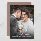 Verheiratete Foto-Karte Feiertagskarte (Vorne/Hinten)