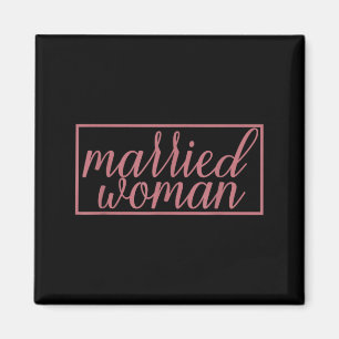 Verheiratete Frau Ehefrau Hochzeit Ehe Paar Magnet