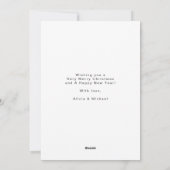 Verheiratete, frisch vermählte Weihnachten (Rückseite)