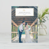 Verheiratete Frohe Weihnachts-Weihnachtskarte Feiertagskarte (Stehend Vorderseite)