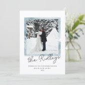 Verheiratete Frohe Weihnachts-Weihnachtskarte Feiertagskarte (Stehend Vorderseite)