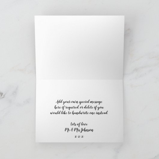 verheiratete & fröhliche Weihnachtsfotokarte Feiertagskarte (Innenseite)