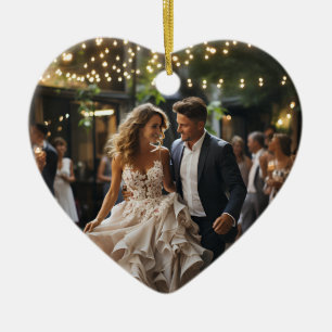 Verheiratete Herzform Keramik Ornament