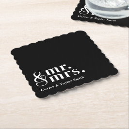 Verheiratete, individuell anpassbare Titel Hochzei Untersetzer