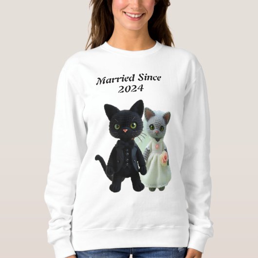Verheiratete Katzen 2024 Sweatshirt (Vorderseite)