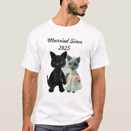 Verheiratete Katzen 2025 T-Shirt