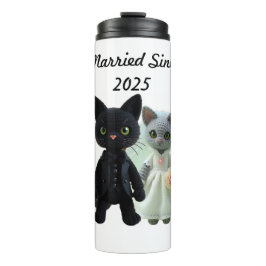 Verheiratete Katzen 2025 Thermosbecher