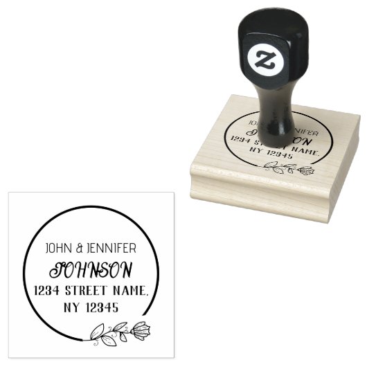 Verheiratete Mehrfach-Rücksendeadresse-Briefmarke Gummistempel (Stempel)