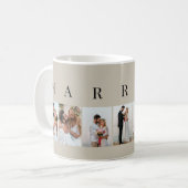 VERHEIRATETE, natürliche und schwarze 7-Bild-Colla Kaffeetasse (Vorderseite Links)