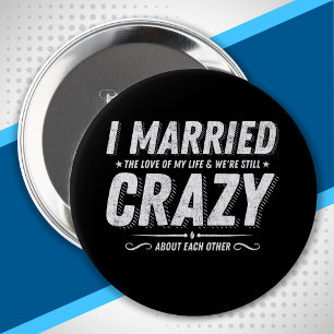 Verheiratete Paare Funny Anniversary Zitat Liebe Button
