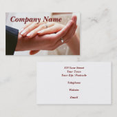 Verheiratete Paare Visitenkarte (Vorne/Hinten)