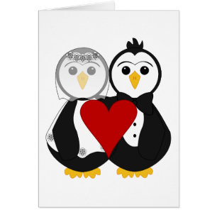Verheiratete Pinguine in Liebe