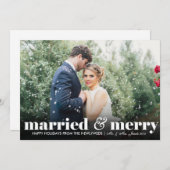 Verheiratete u. frohe Weihnachten | Hochzeits-| (Vorne/Hinten)