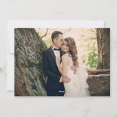 Verheiratete und erbarmungslose Rotweinkalligraphi Feiertagskarte (Rückseite)