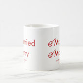 Verheiratete und frohe | erste verheiratete kaffeetasse (Mittel)