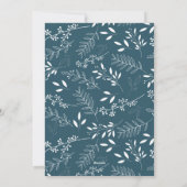 Verheiratete und frohe skandinavische Landschaft Feiertagskarte (Rückseite)